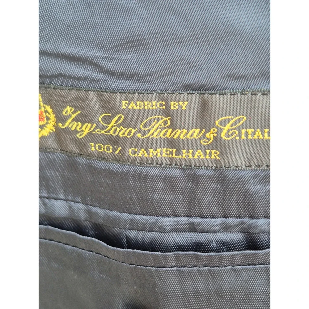 Ralph‎ Lauren Loro Piana Camel Hair Blazer Mens 42S Charcoal Black Sport Coat